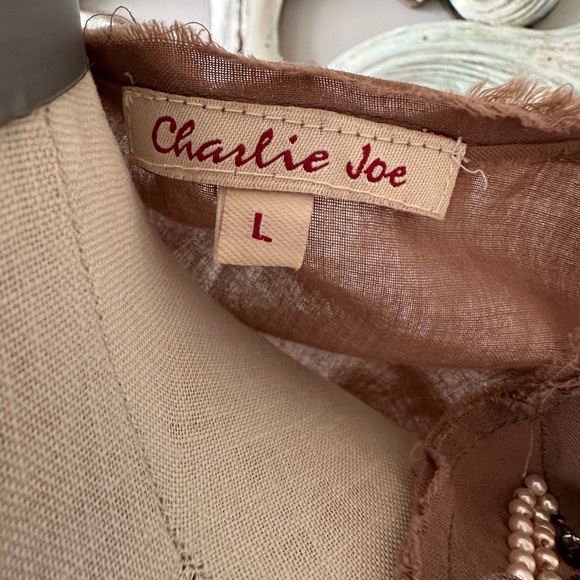 Beaded Cotton Tunic Cover Up by Charlie Joe - Large - Picture 7 of 7